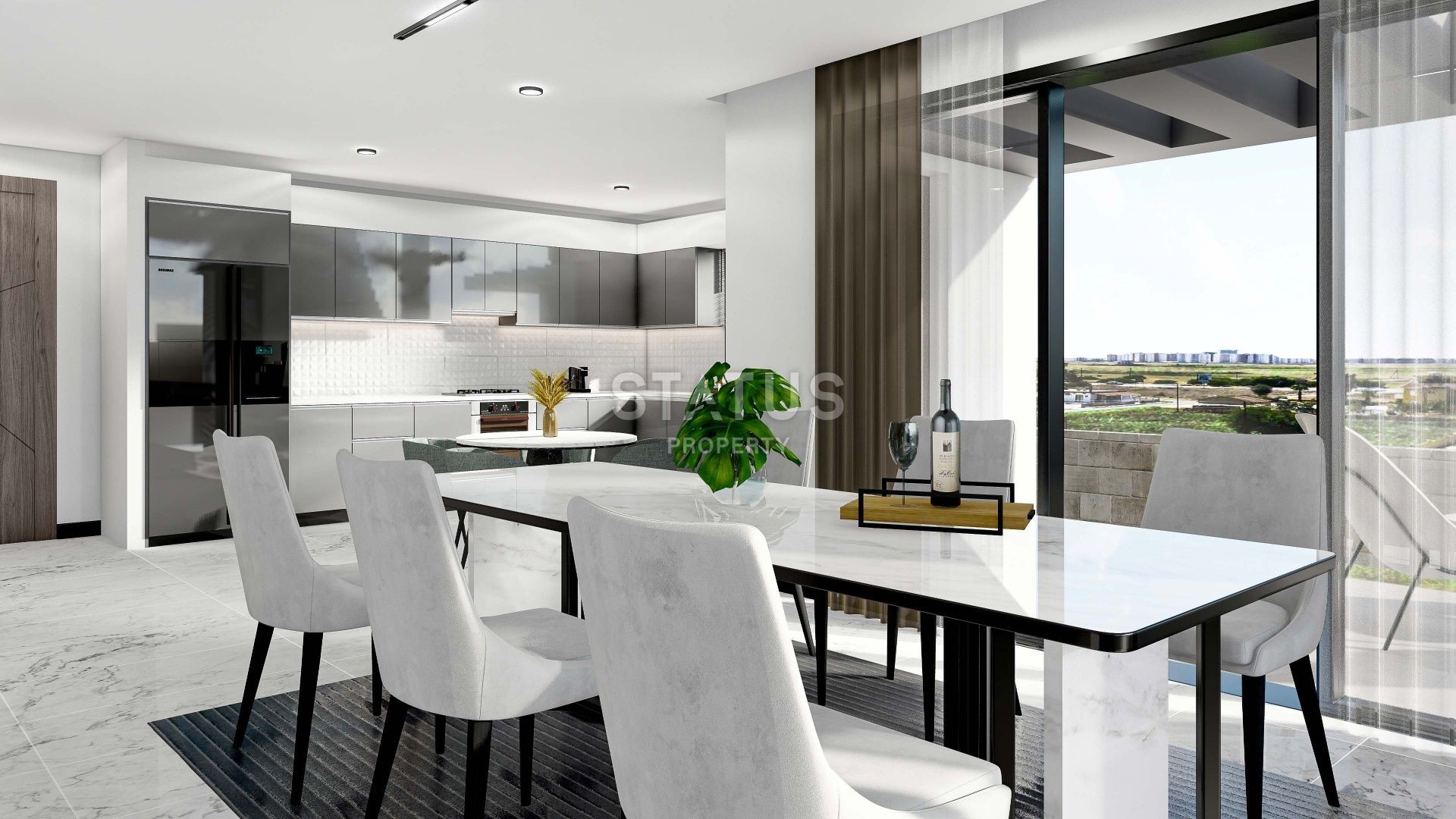 3+1 таунхаус  261 м2 с террасой на крыше 74 м2  в новом комплексе в Искеле фото 17