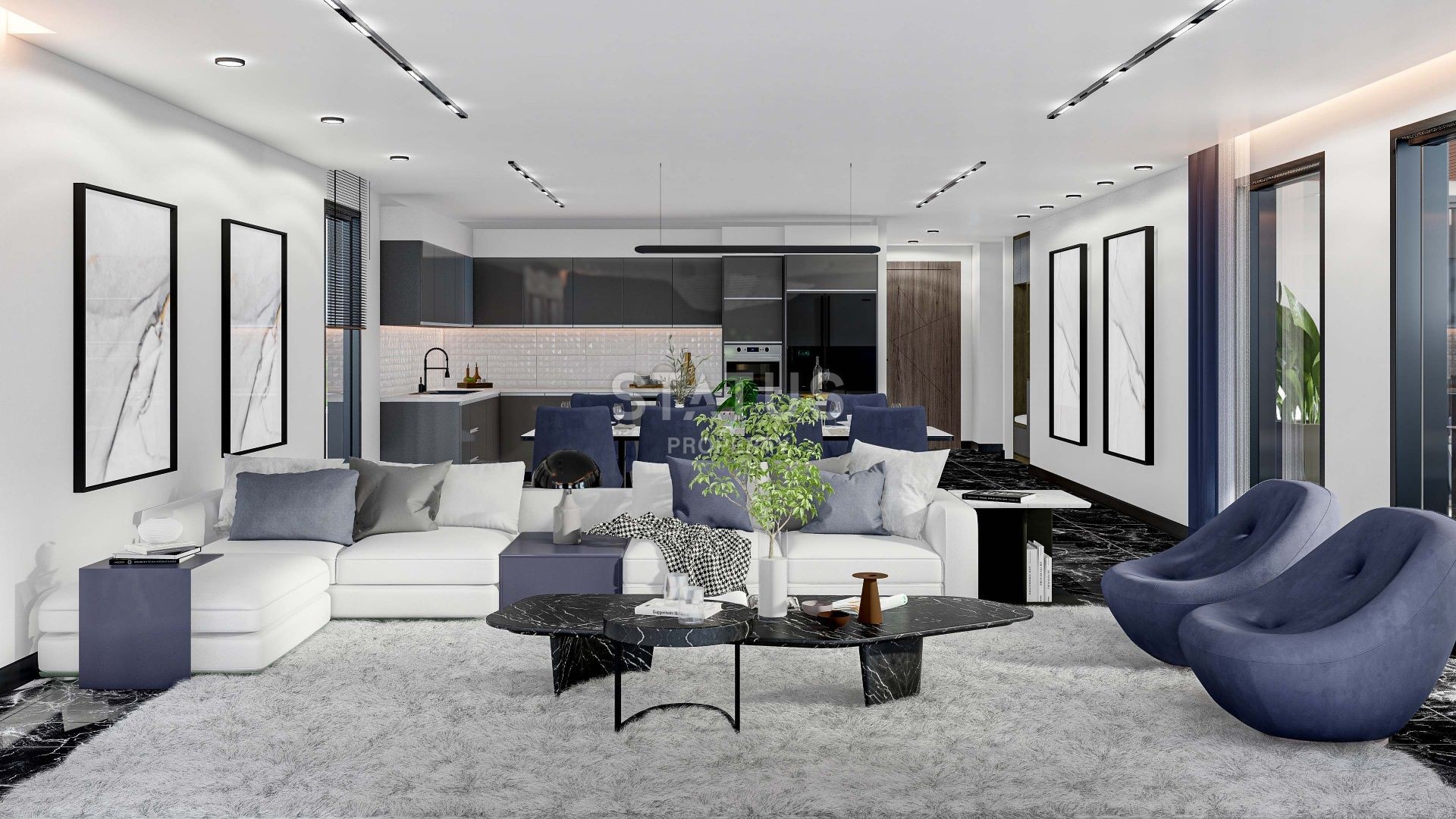 5-room villa (250 m2) with a large balcony and terrace in Iskele фото 5