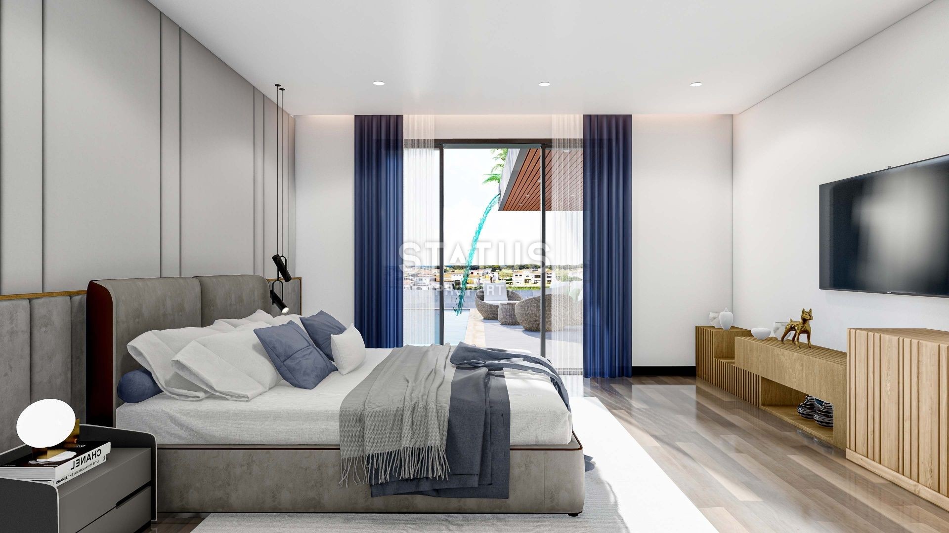 5-room villa (250 m2) with a large balcony and terrace in Iskele фото 17