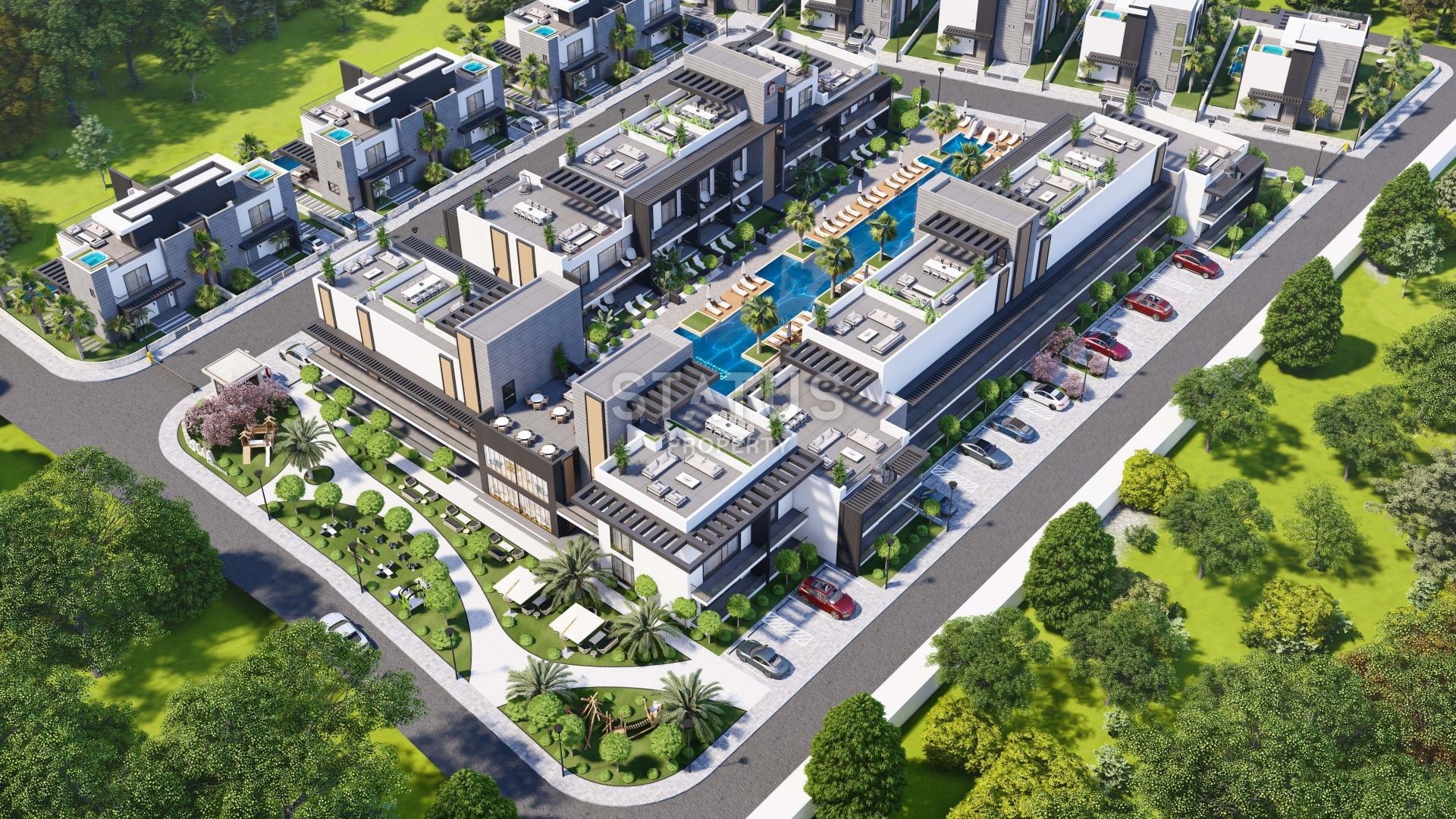 5-room villa (250 m2) with a large balcony and terrace in Iskele фото 3