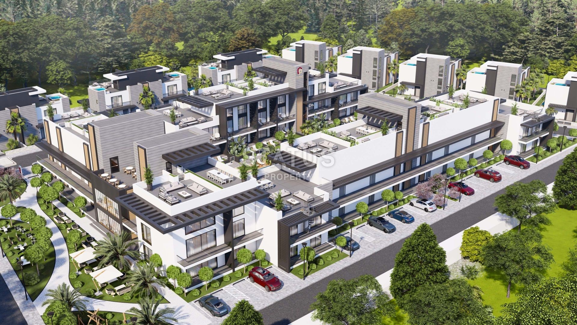 5-room villa (250 m2) with a large balcony and terrace in Iskele фото 4