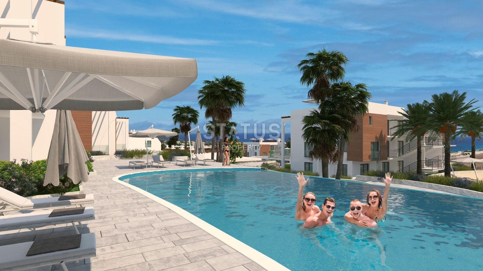 studio 35 m? with a front garden and a terrace of 8 m? in a luxury complex 2 minutes from the beach фото 8