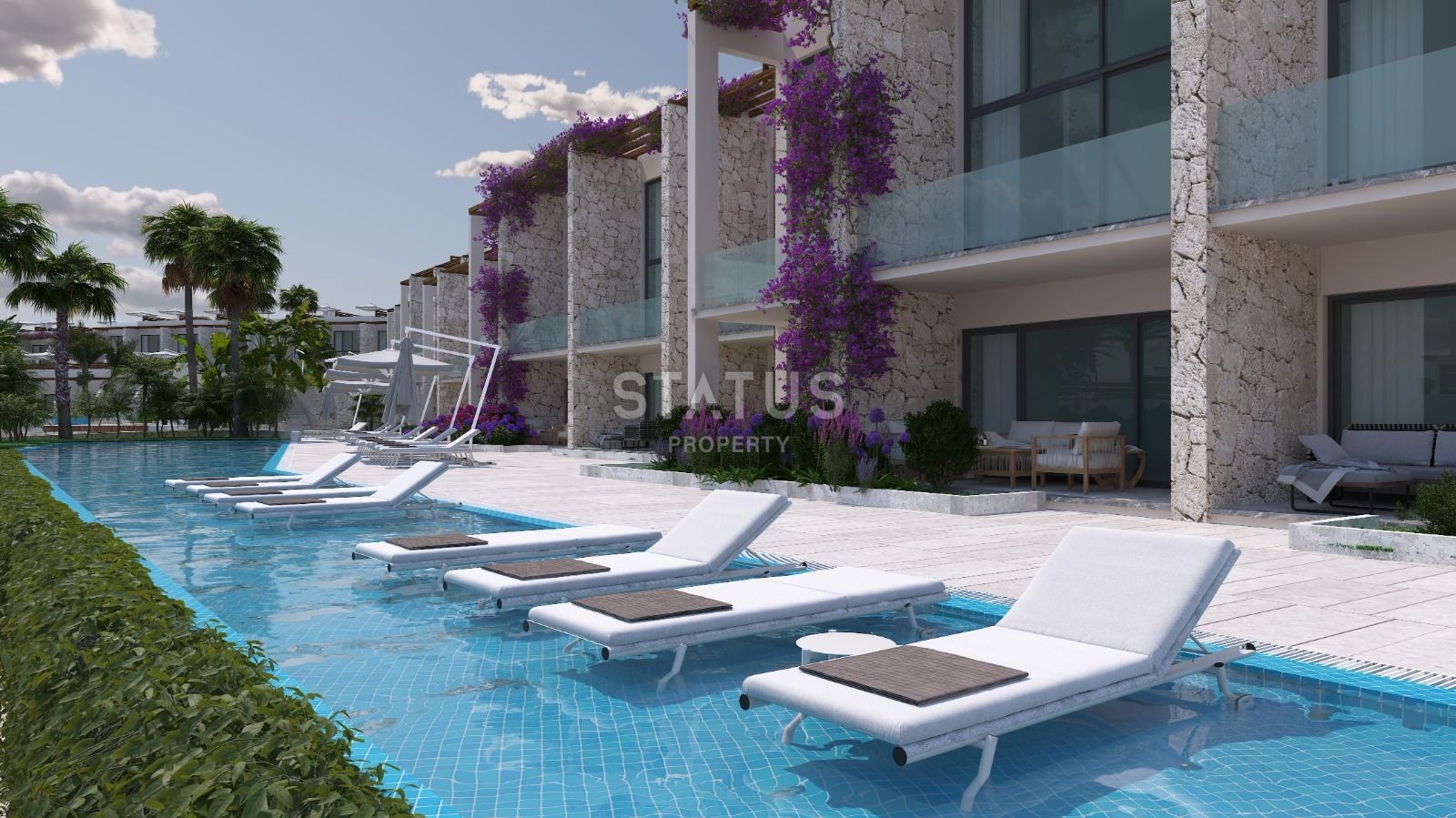 Двухкомнатная квартира 50 м2 в новом роскошном комплексе у моря фото 1