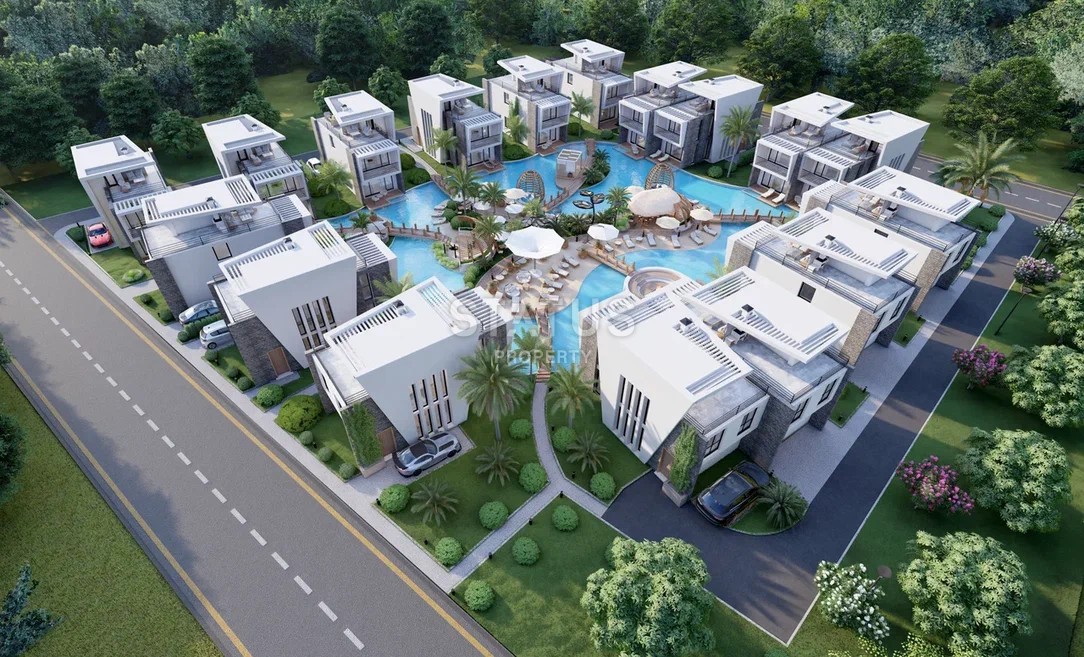 Современная вилла 2+1, 128 м2 с садом  73 м2 в новом комплексе в Лапте фото 1
