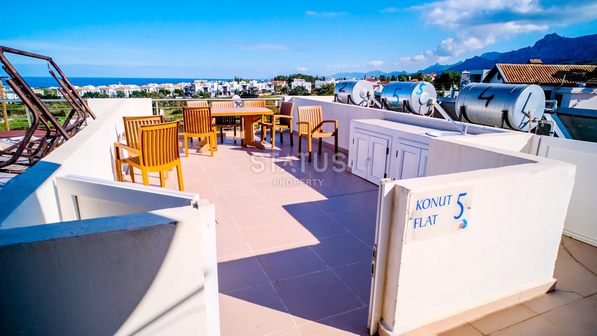 Пентхаус 2+1  74 м2 с террасой на крыше  25 м2 в изумительном комплексе недалеко от Кирении фото 7