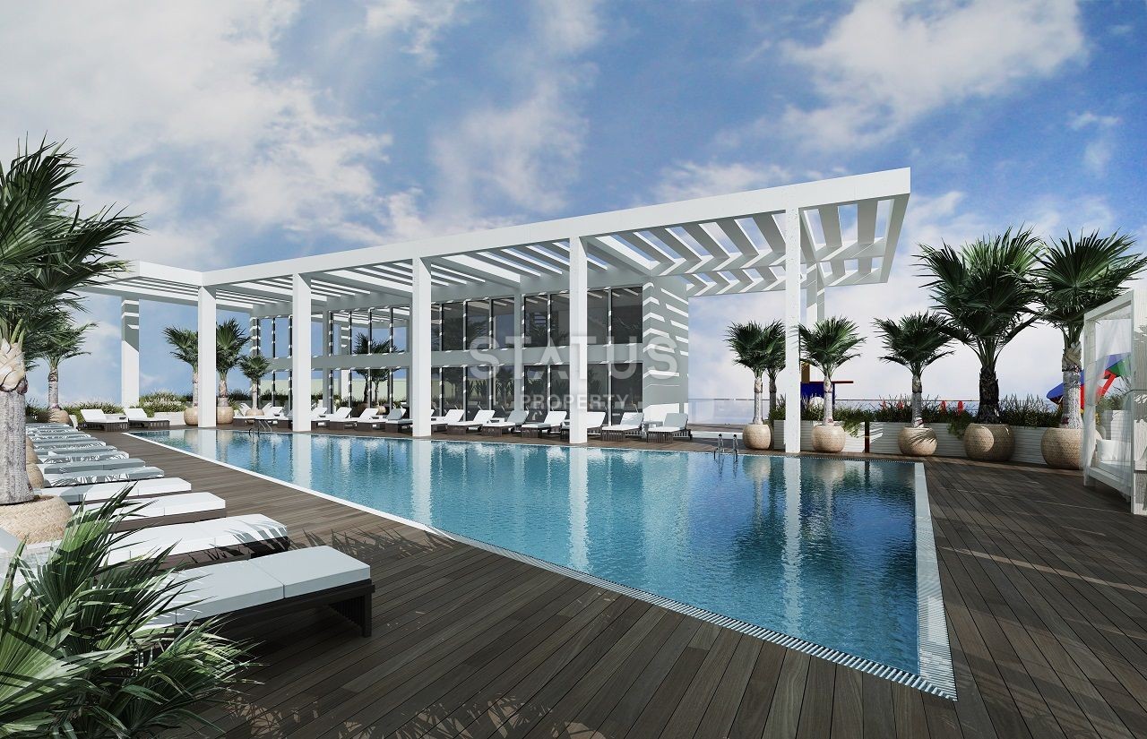 Трехкомнатные апартаменты 83 м2 с садом в новом комплексе в Эсентепе фото 9