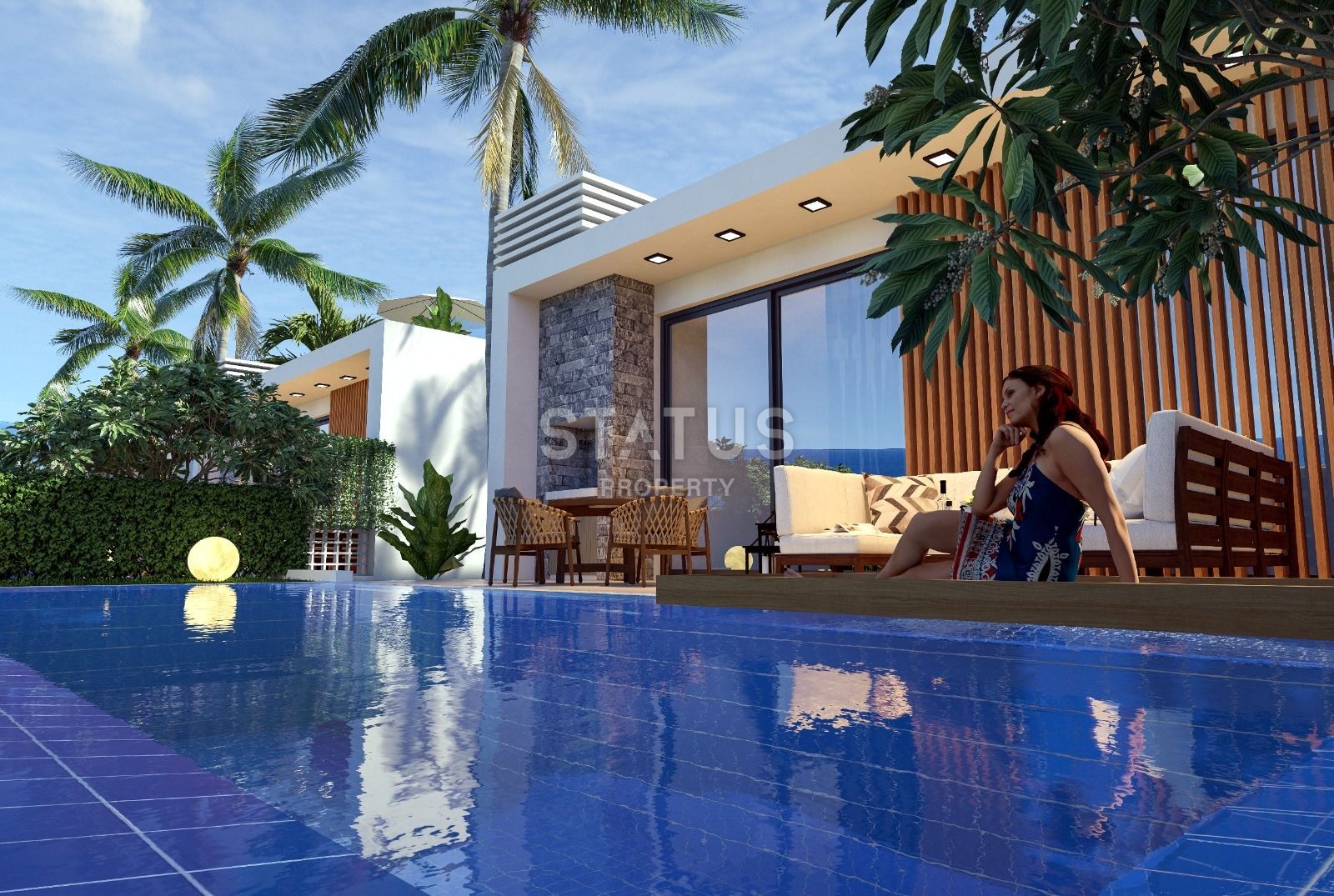 Two-room apartment 56 m? in a luxury complex in Esentepe фото 3