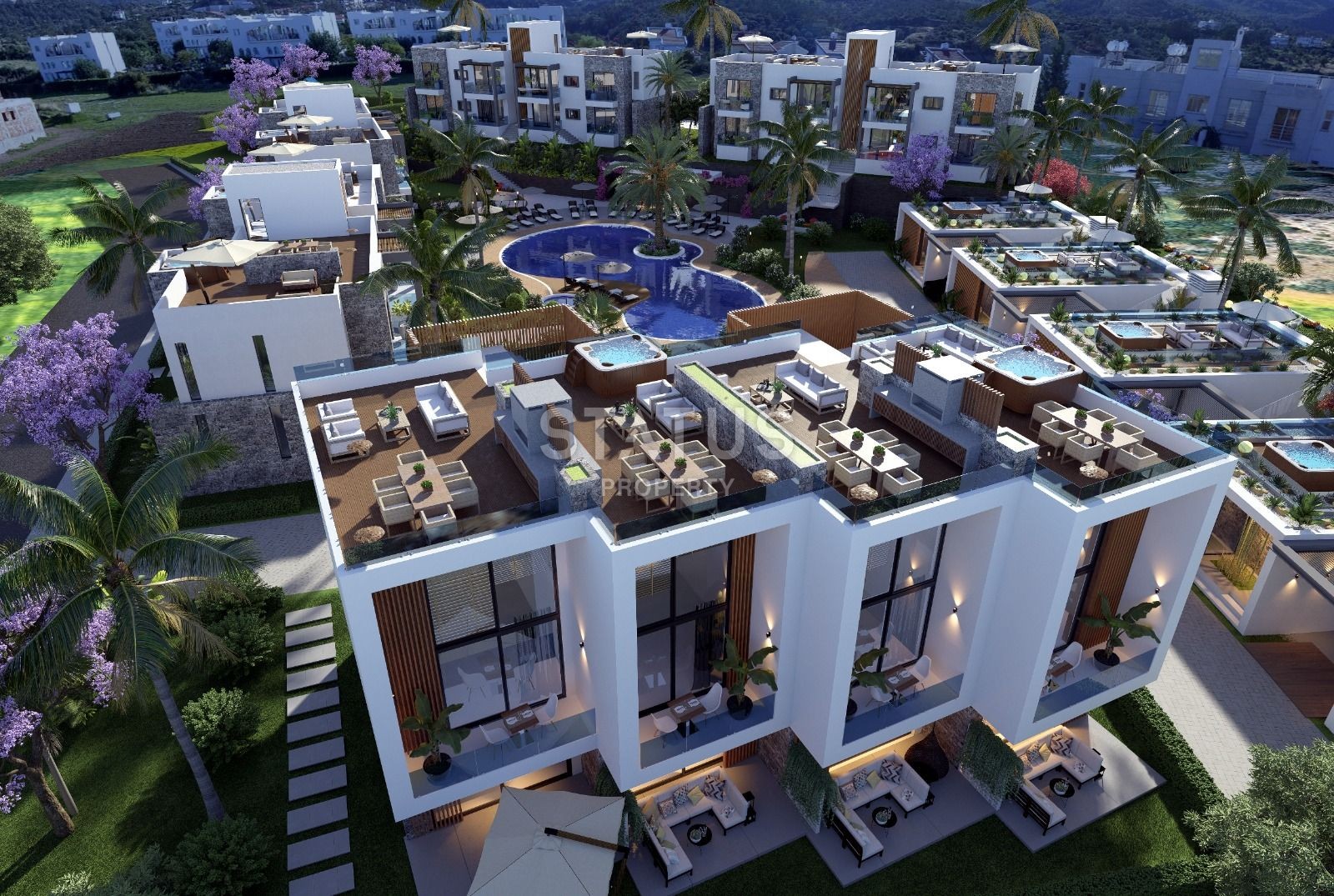 Two-room apartment 56 m? in a luxury complex in Esentepe фото 5