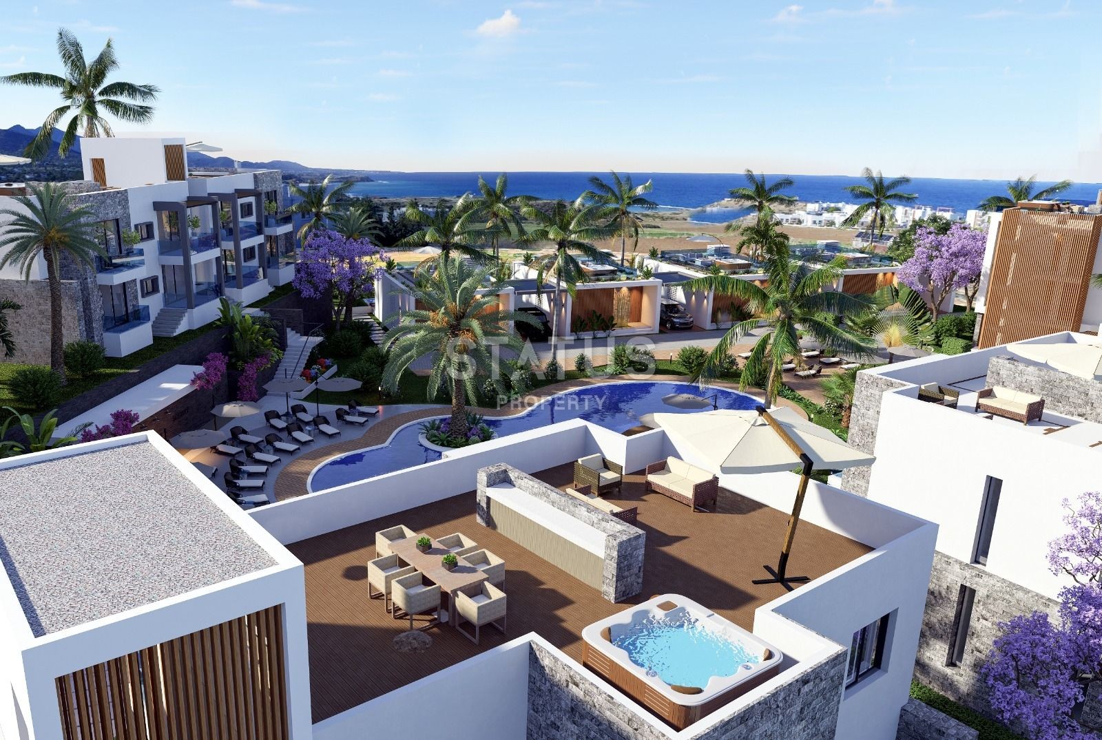 Two-room apartment 56 m? in a luxury complex in Esentepe фото 7