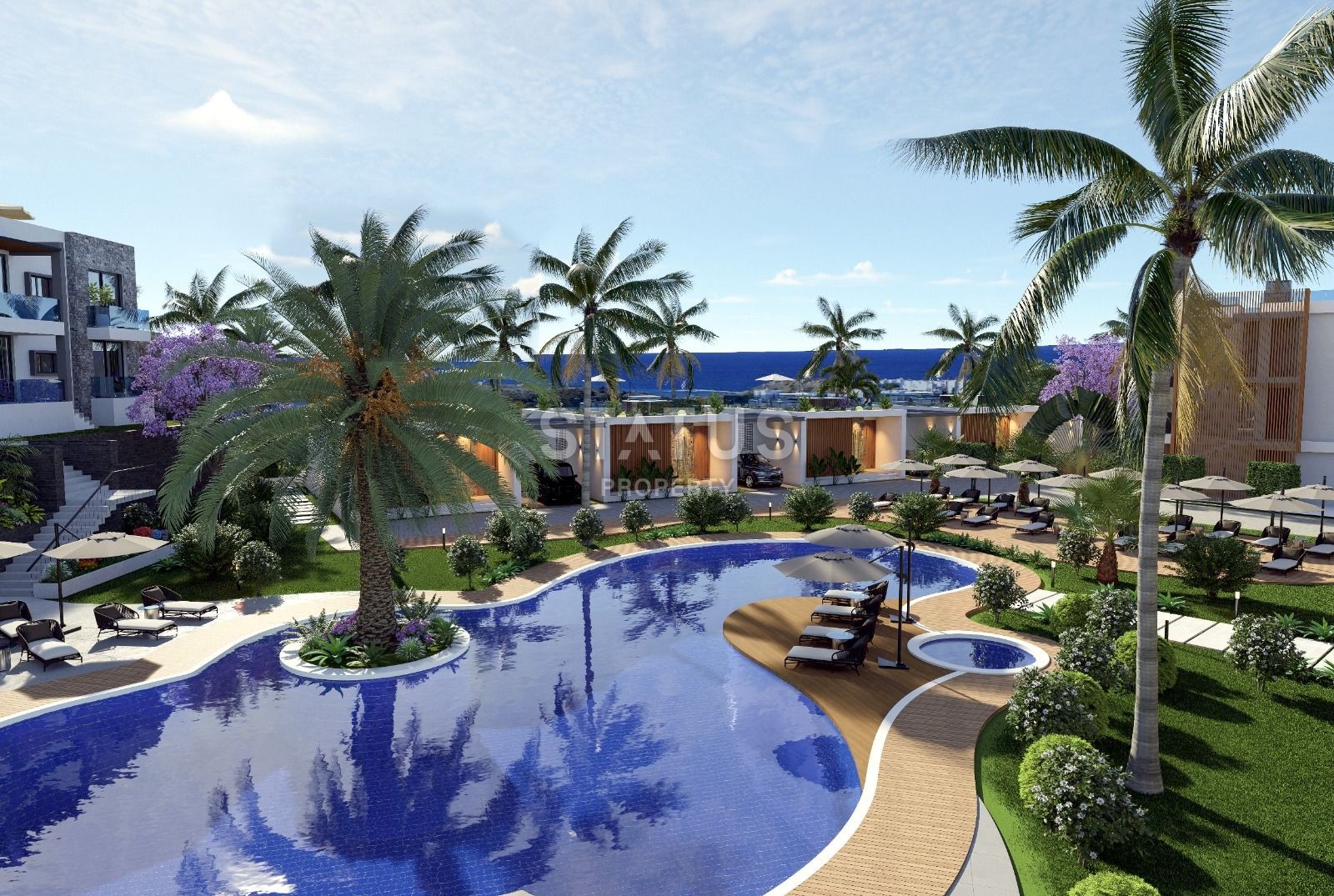 Two-room apartment 56 m? in a luxury complex in Esentepe фото 10