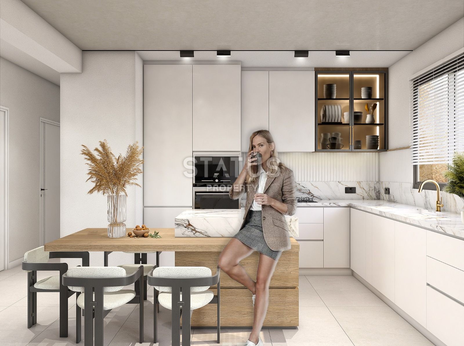 Two-room apartment 56 m? in a luxury complex in Esentepe фото 11