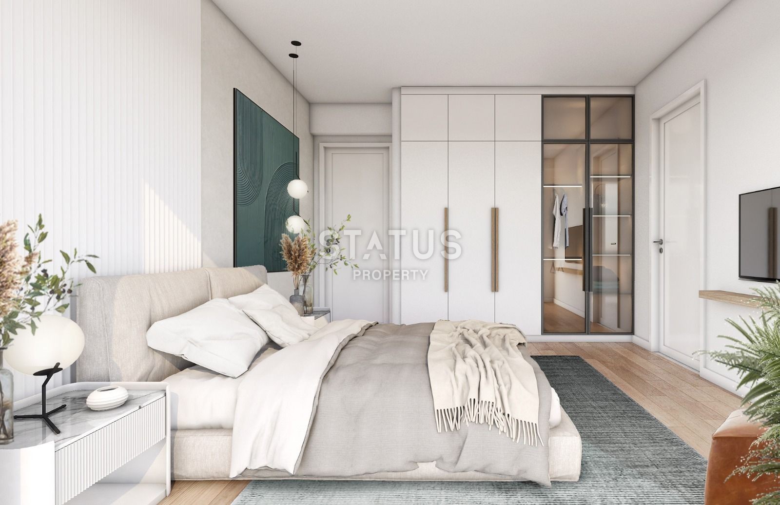 Two-room apartment 56 m? in a luxury complex in Esentepe фото 12