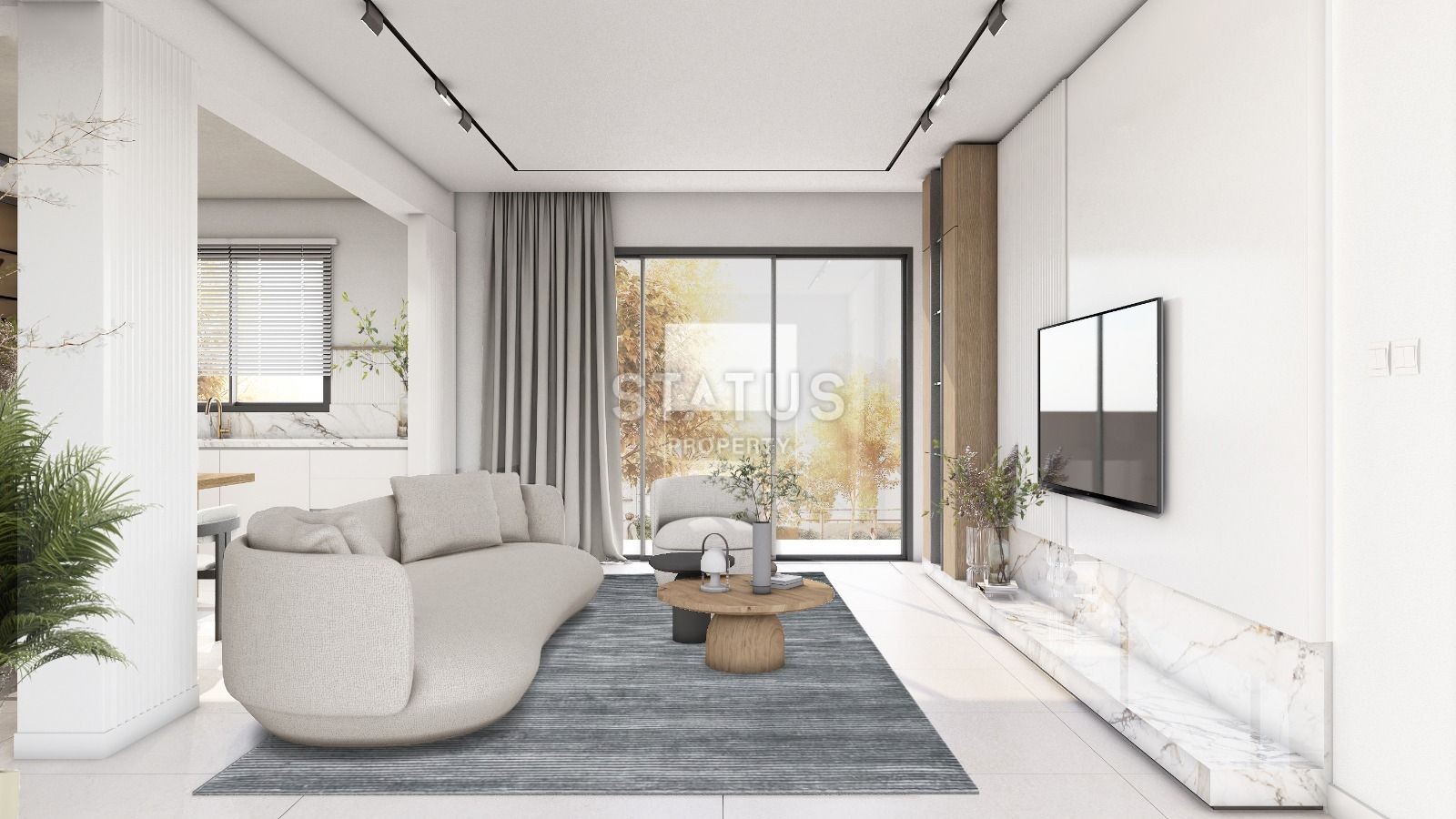 Two-room apartment 56 m? in a luxury complex in Esentepe фото 13