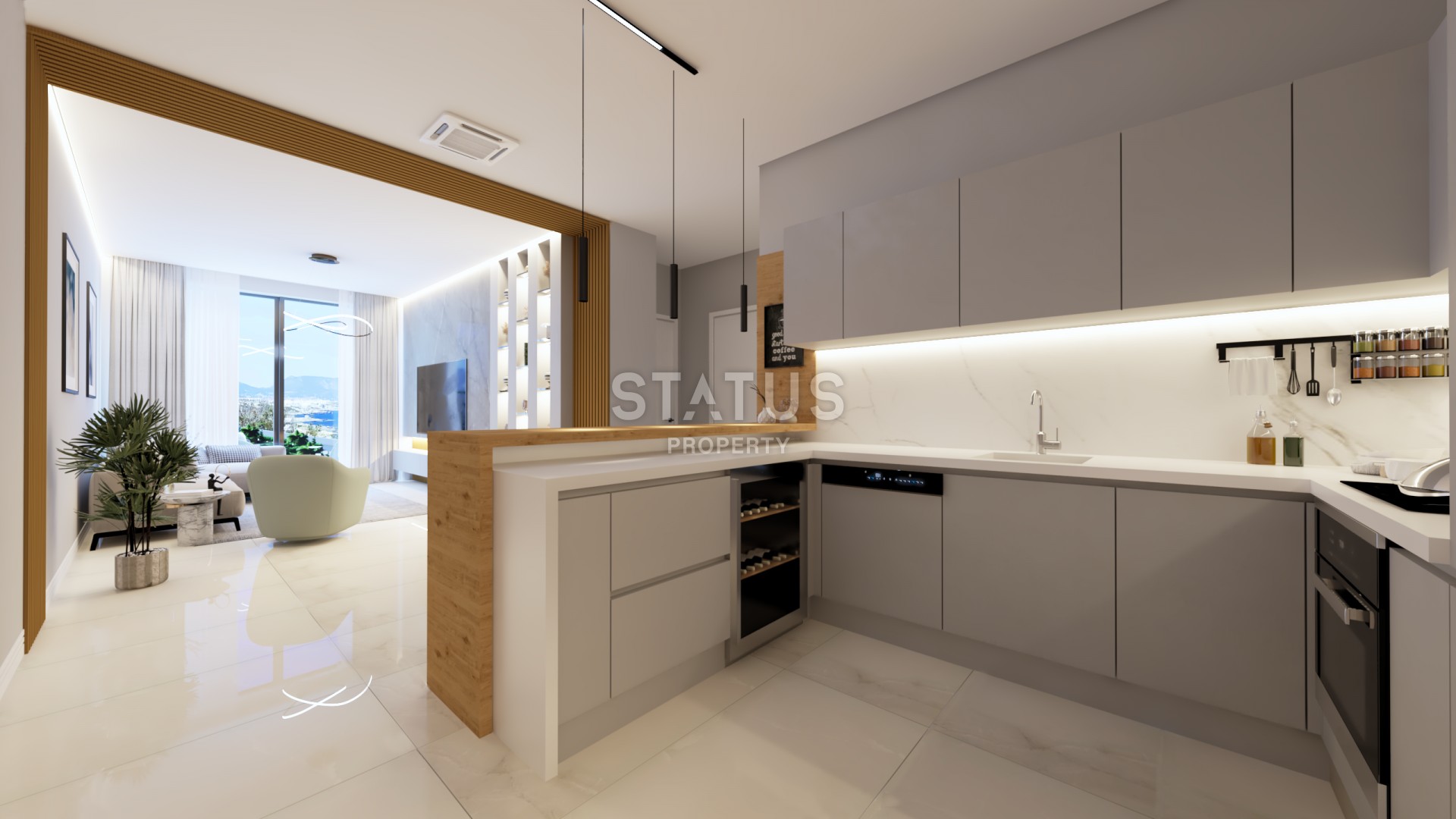 Квартира 1+1 (40,02 м2) в роскошном комплексе в Эсентепе фото 22