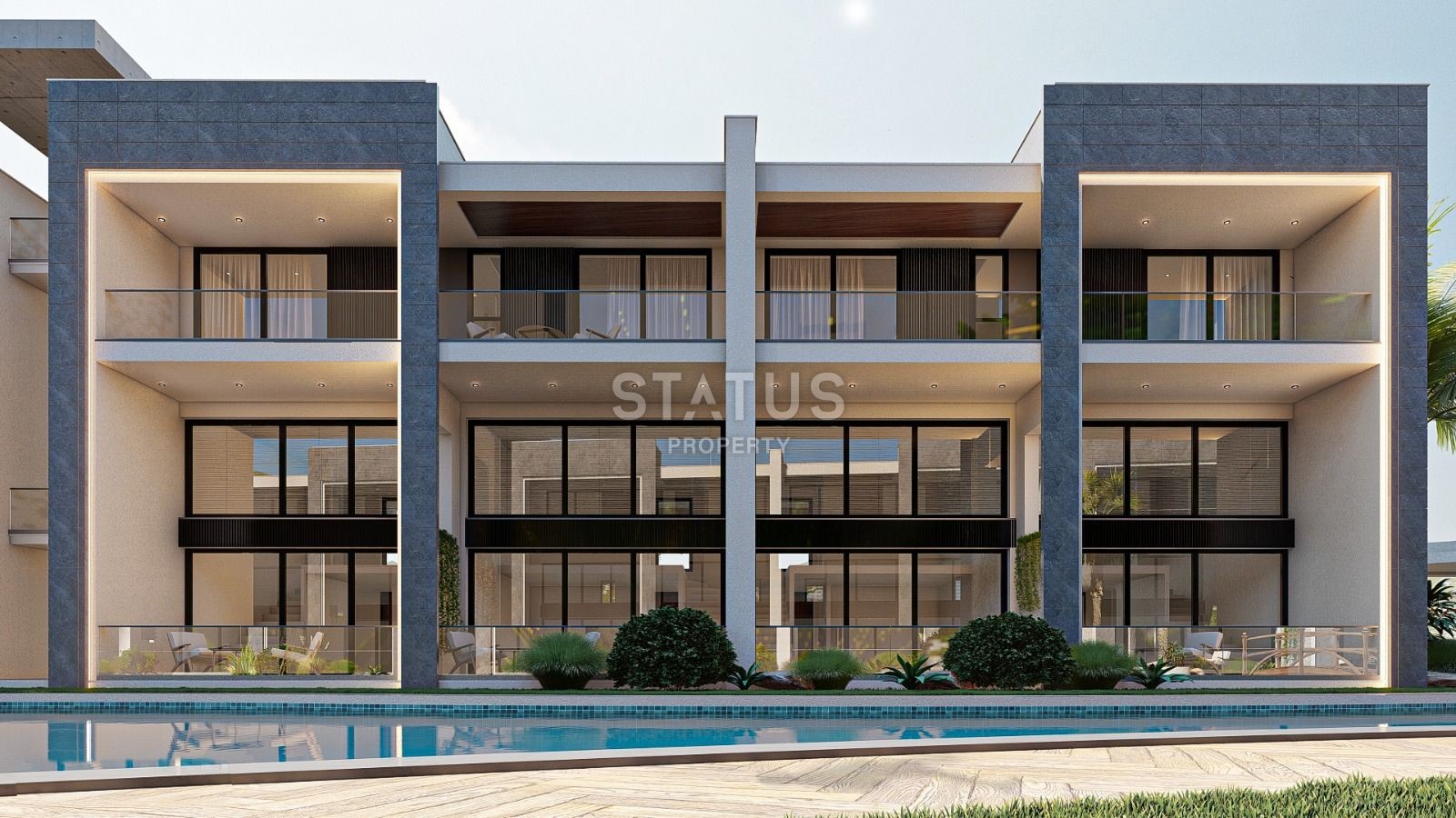 Квартира 1+1 Loft 65 м? с палисадником в красивом комплексе в Каршияке фото 15