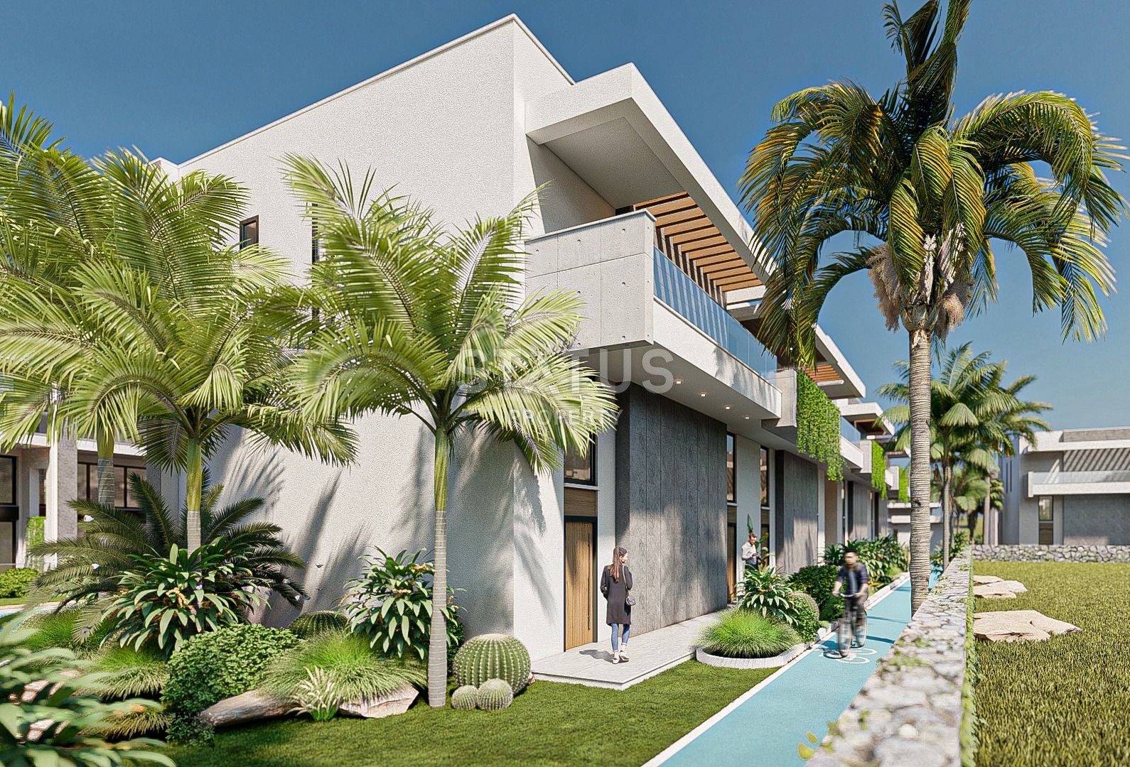 Квартира 1+1 Loft 65 м? с палисадником в красивом комплексе в Каршияке фото 16