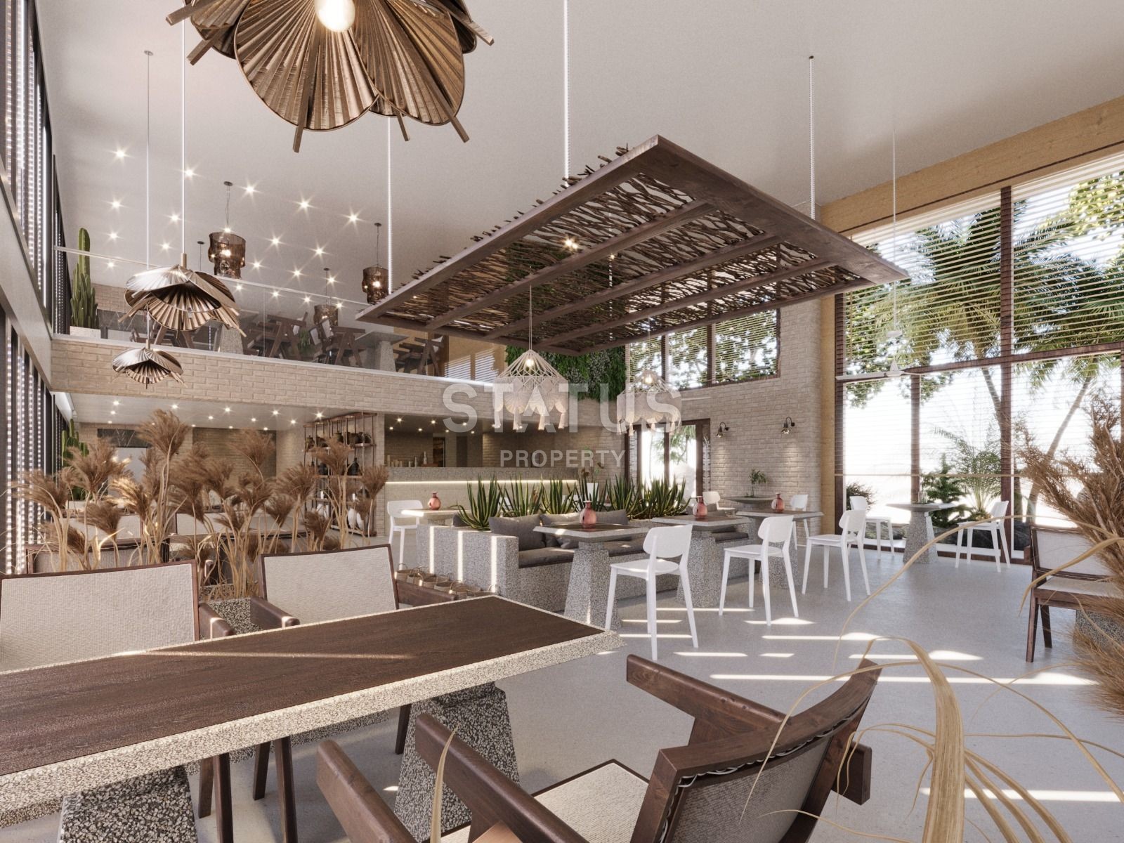 Квартира 1+1 Loft 65 м? с палисадником в красивом комплексе в Каршияке фото 30