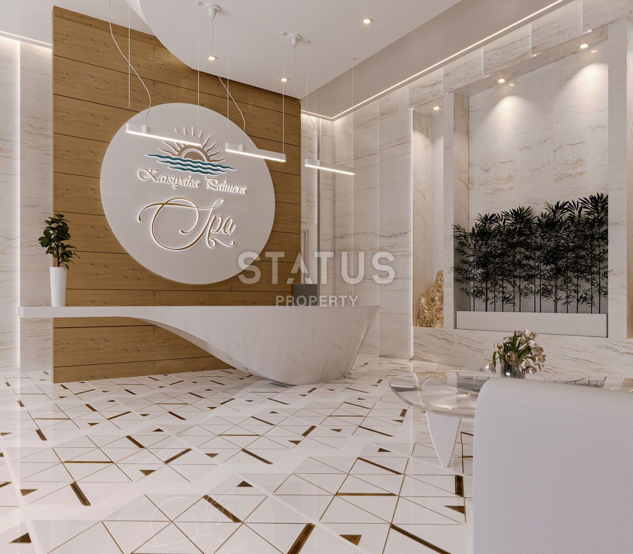 Квартира 1+1 Loft 65 м? с палисадником в красивом комплексе в Каршияке фото 32