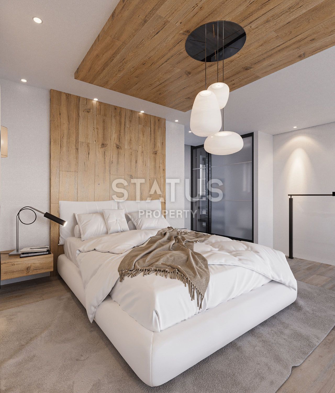 Квартира 1+1 Loft 65 м? с палисадником в красивом комплексе в Каршияке фото 34