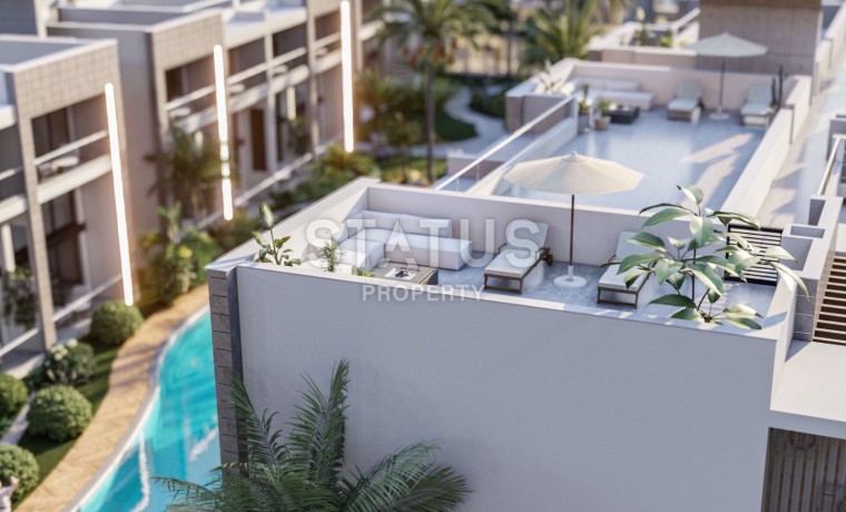 Квартира 2+1 Penthouse 75,35 м? с верхней террасой 65 м?  в красивом комплексе в Каршияке фото 1