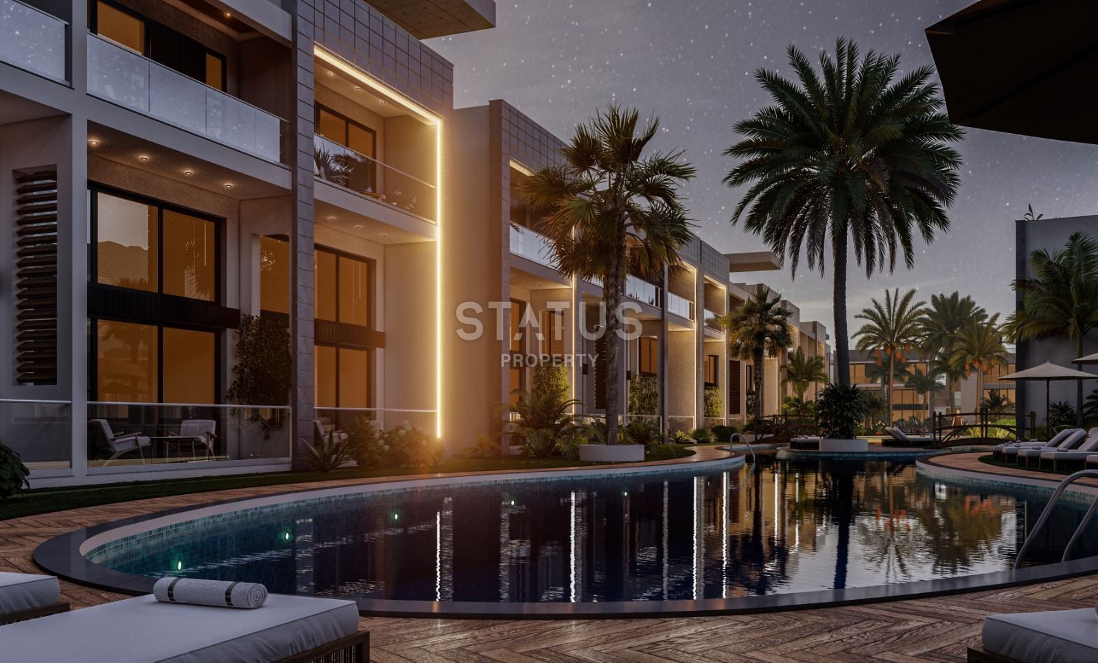 Квартира 2+1 Penthouse 75,35 м? с верхней террасой 65 м?  в красивом комплексе в Каршияке фото 19