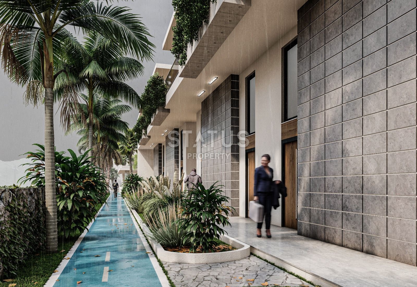 Квартира 2+1 Penthouse 75,35 м? с верхней террасой 65 м?  в красивом комплексе в Каршияке фото 22