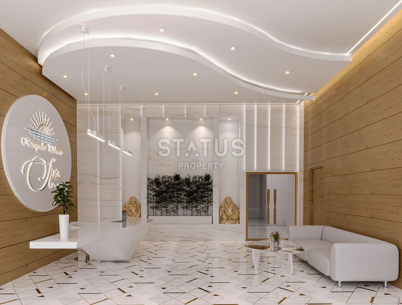 Квартира 2+1 Penthouse 75,35 м? с верхней террасой 65 м?  в красивом комплексе в Каршияке фото 23