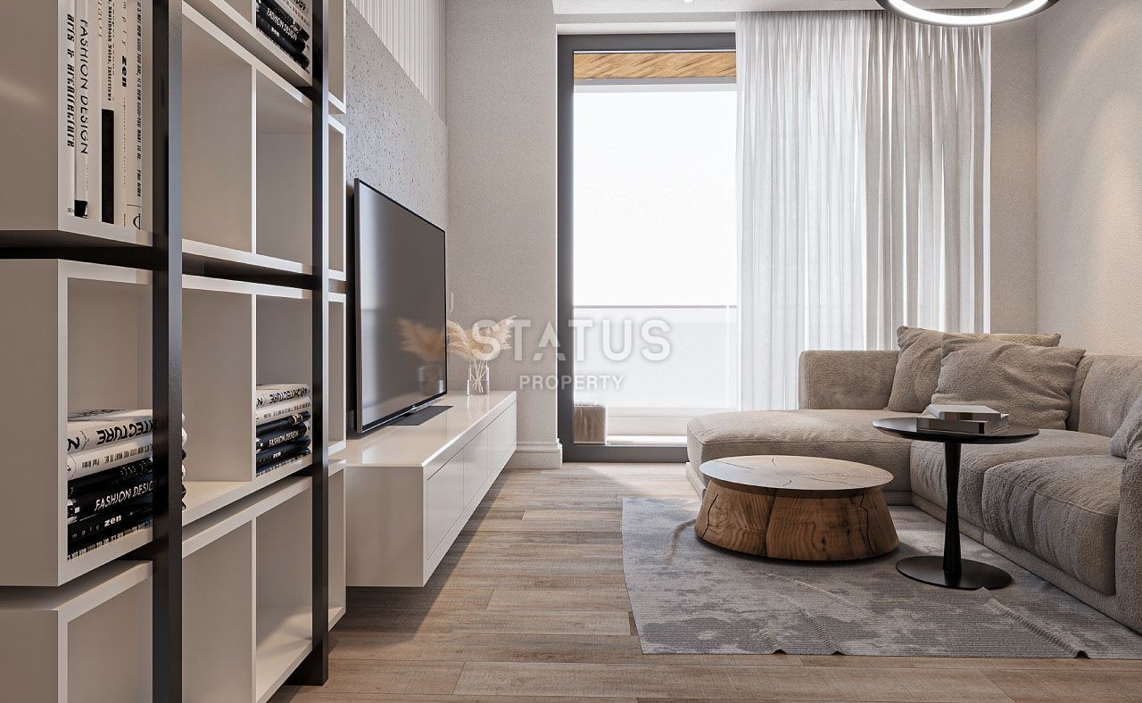 Квартира 2+1 Penthouse 75,35 м? с верхней террасой 65 м?  в красивом комплексе в Каршияке фото 37