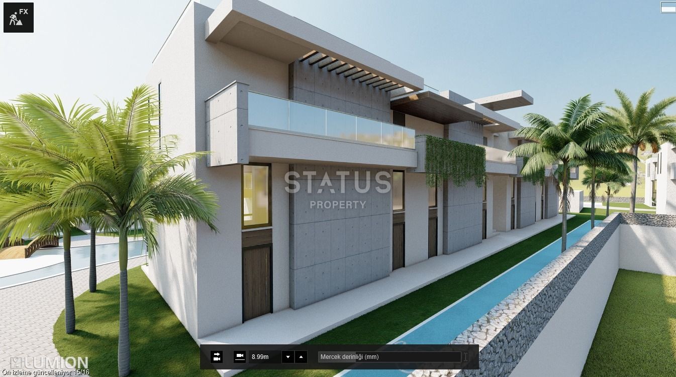 Квартира 3+1 Penthouse 111,7 м? с верхней террасой 90 м?  в красивом комплексе в Каршияке фото 12