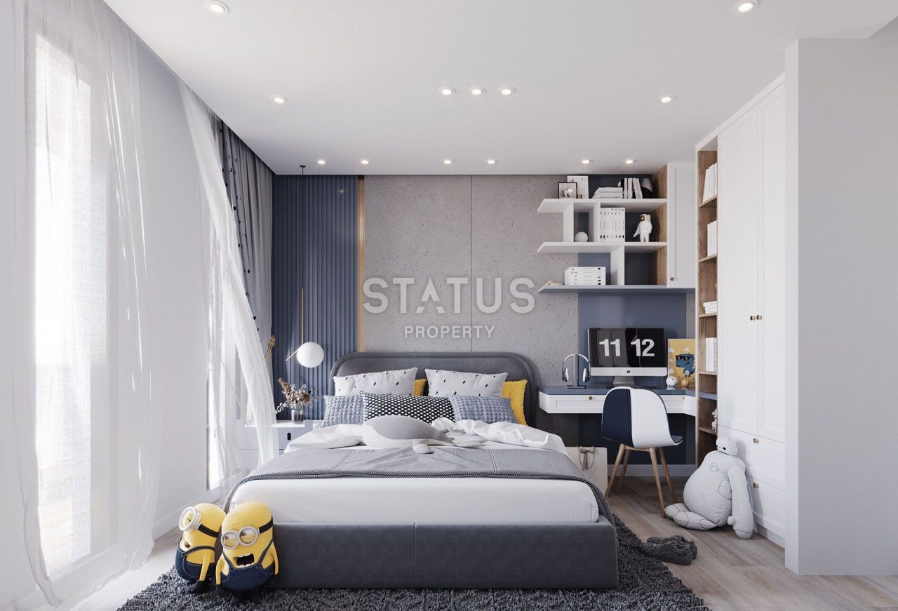 Квартира 3+1 Penthouse 111,7 м? с верхней террасой 90 м?  в красивом комплексе в Каршияке фото 34