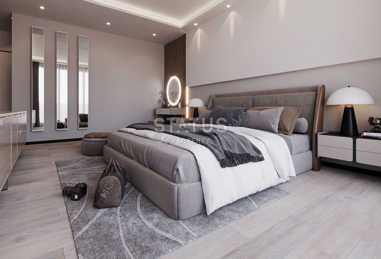 Квартира 3+1 Penthouse 111,7 м? с верхней террасой 90 м?  в красивом комплексе в Каршияке фото 36