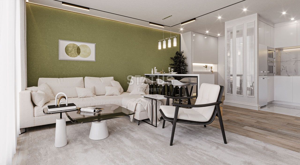 Квартира 3+1 Penthouse 111,7 м? с верхней террасой 90 м?  в красивом комплексе в Каршияке фото 37