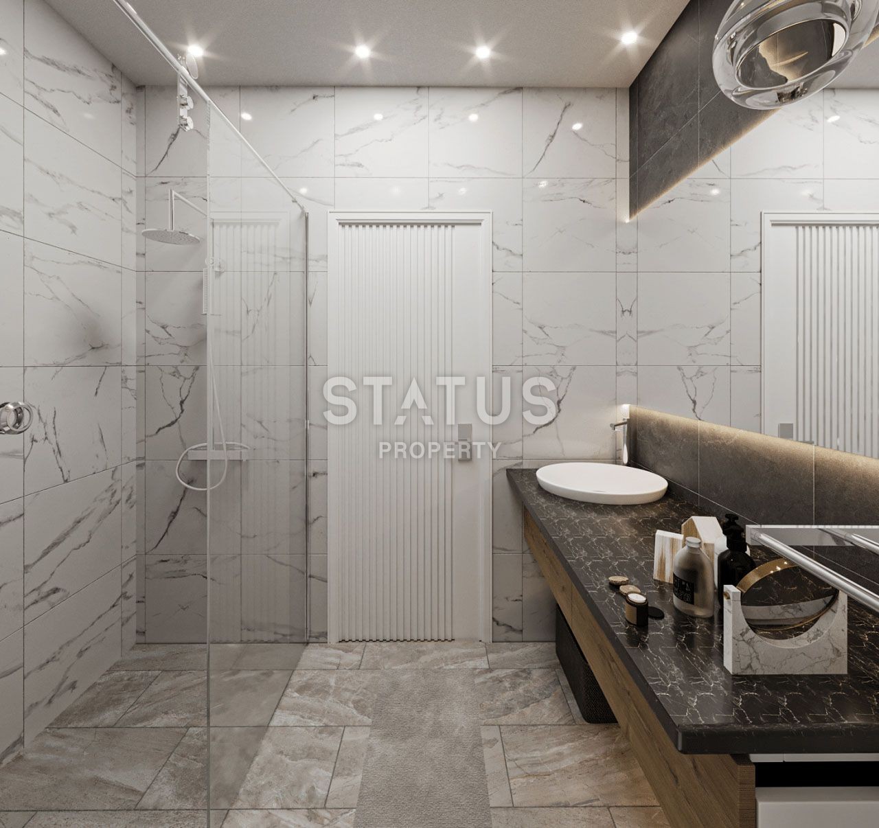 Квартира 3+1 Penthouse 111,7 м? с верхней террасой 90 м?  в красивом комплексе в Каршияке фото 38