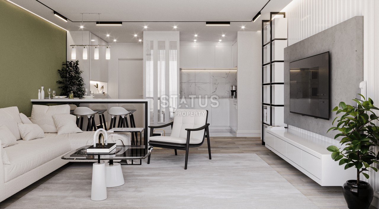 Квартира 3+1 Penthouse 111,7 м? с верхней террасой 90 м?  в красивом комплексе в Каршияке фото 41