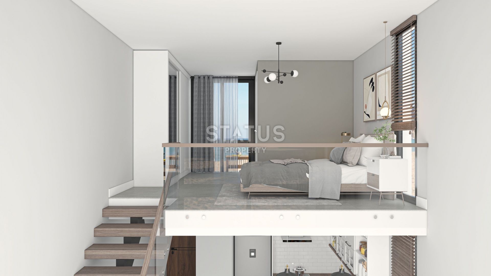 Квартира 1+1 (45 м2 ) с террасой (15 м2 ) в красивом комплексе в Эсентепе фото 29