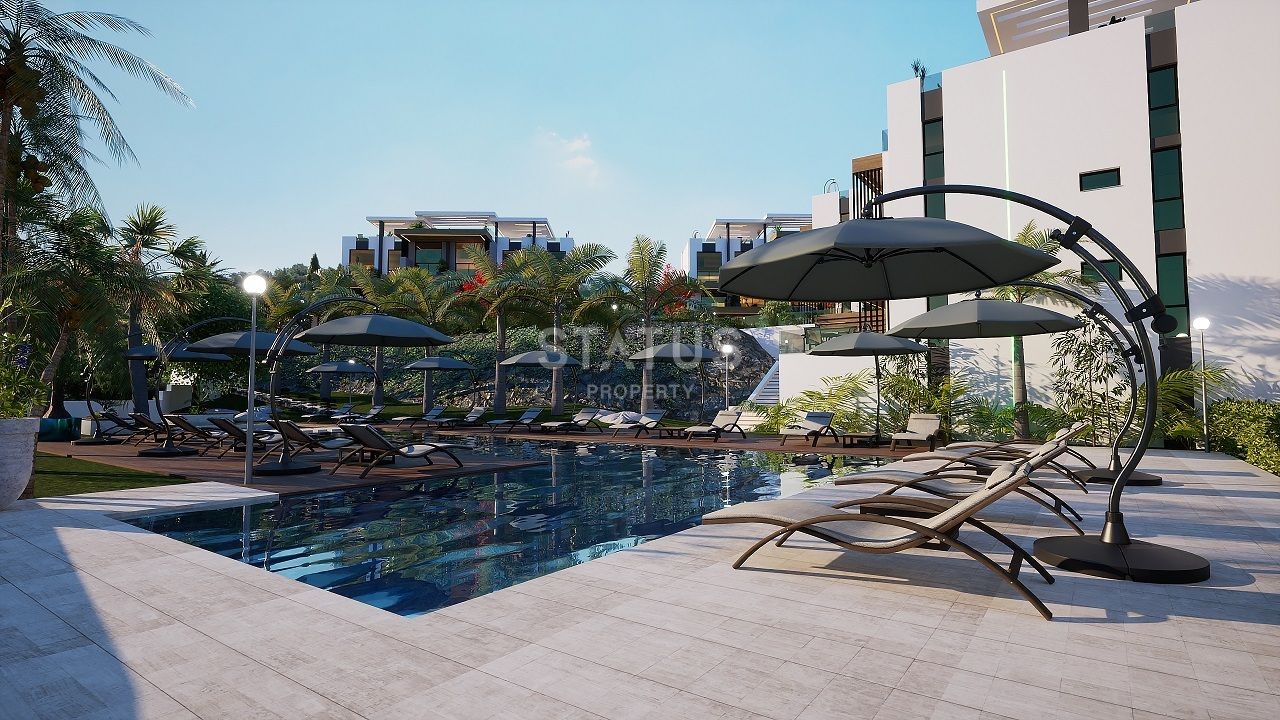 Квартира 2+1 (65 м2 ) с  верхней террасой (37 м2 ) в красивом комплексе в Эсентепе фото 9