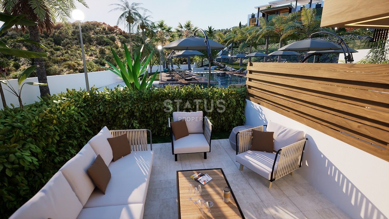 Квартира 2+1 (65 м2 ) с  верхней террасой (37 м2 ) в красивом комплексе в Эсентепе фото 19