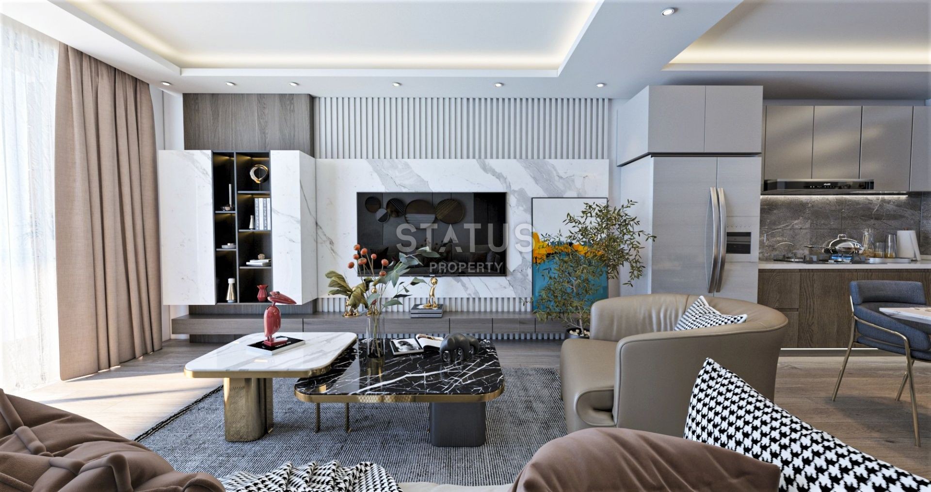 Двухкомнатная квартира 67  м? в 850 метрах от пляжа &quot;Лонг бич&quot; фото 28