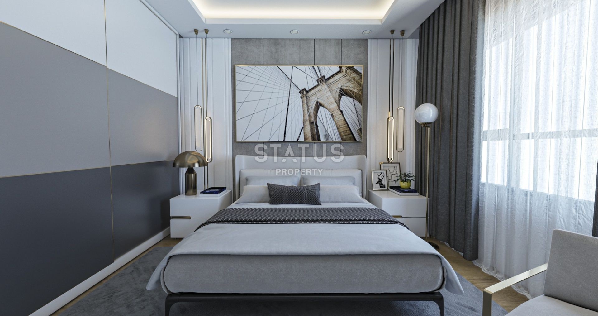 Three-room apartment 88 m? with a large balcony 850 meters from the beach "Long Beach" фото 6