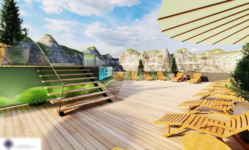 Двухкомнатная квартира (49 м?) в новом комплексе с видом на море и горы  фото 5