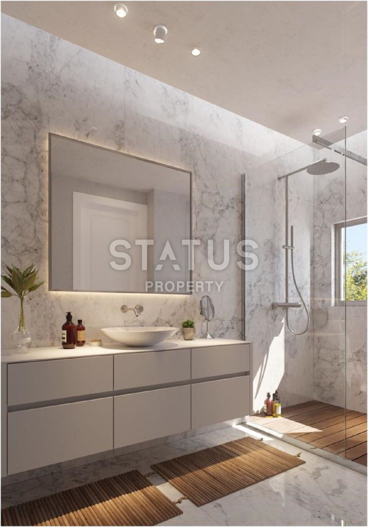 Двухкомнатная квартира (49 м?) в новом комплексе с видом на море и горы  фото 11