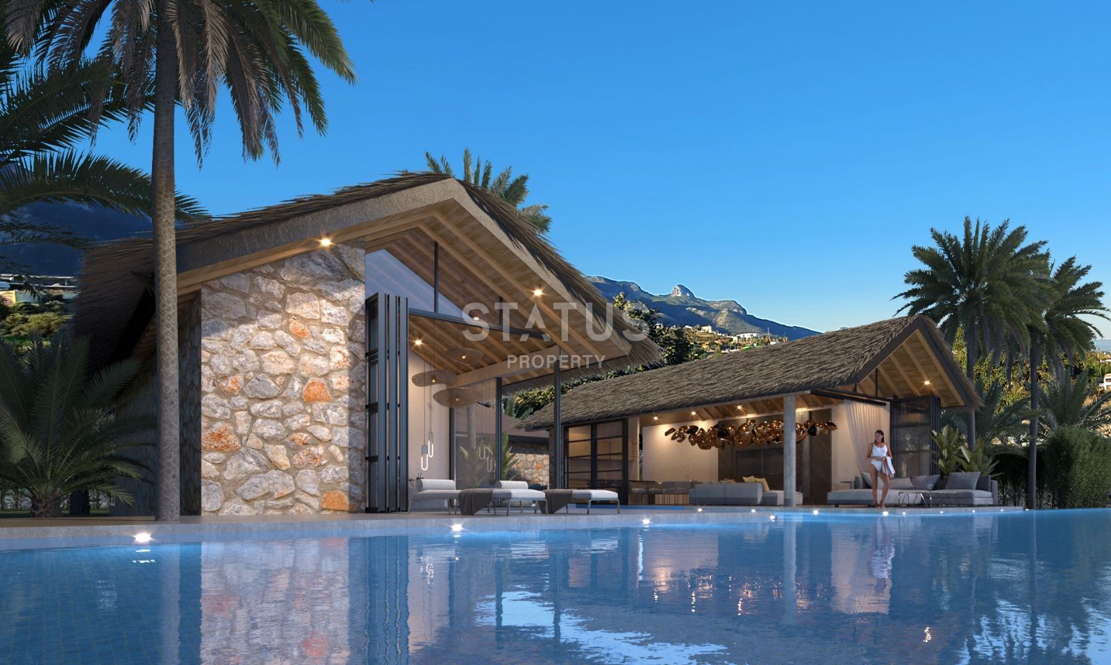 Двухкомнатная квартира с небольшим садом 35 м2 в новом и роскошном комплексе у моря фото 21