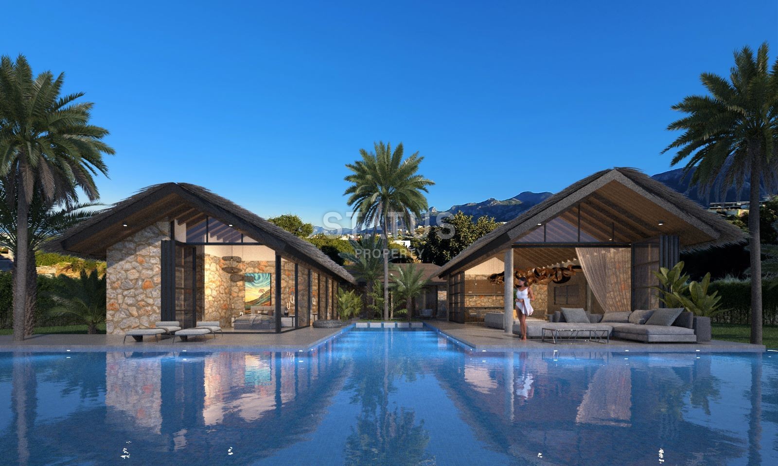 Двухкомнатная квартира с небольшим садом 35 м2 в новом и роскошном комплексе у моря фото 23