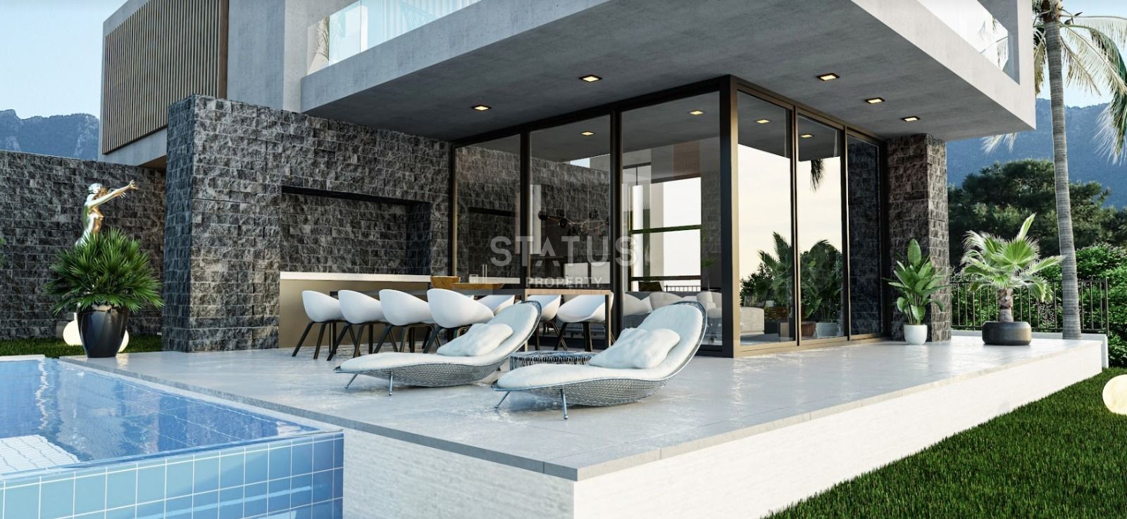 5-ти комнатная вилла 245 м? с бассейном в современном  комплексе в Лапте фото 4