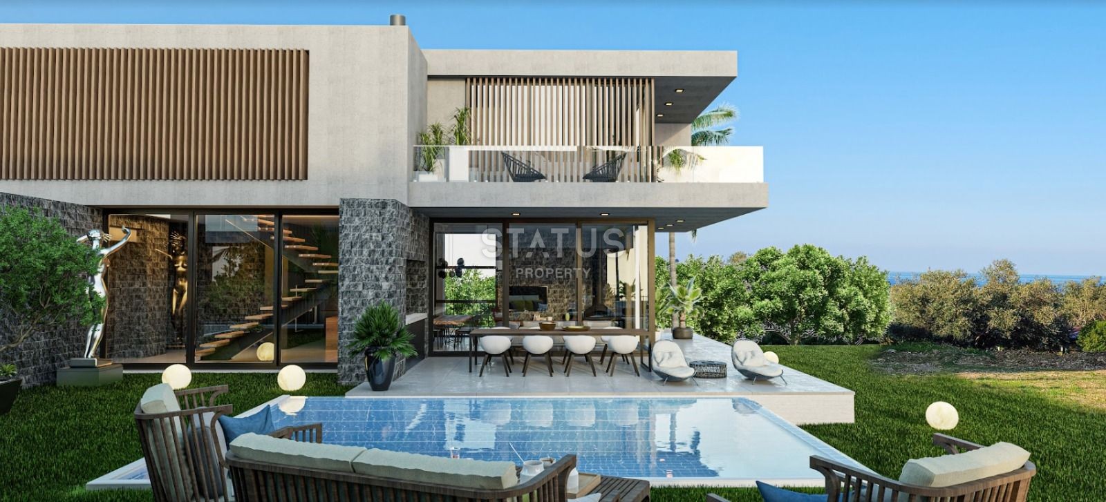 5-ти комнатная вилла 245 м? с бассейном в современном  комплексе в Лапте фото 8