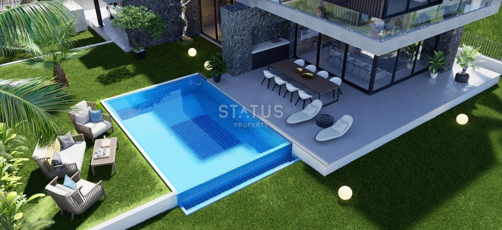 5-ти комнатная вилла 245 м? с бассейном в современном  комплексе в Лапте фото 10