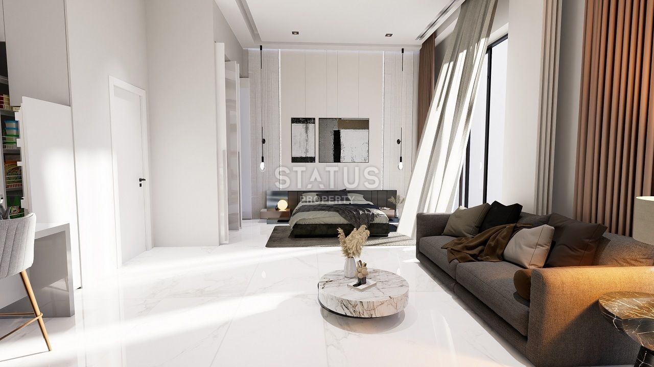 Квартира 1+1 (53 м2) с палисадником  в новом и  роскошном комплексе в Эсентепе фото 3