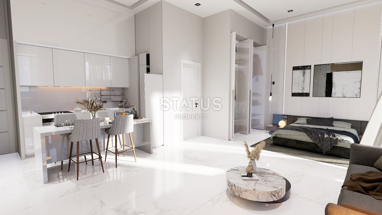 Квартира 1+1 (53 м2) с палисадником  в новом и  роскошном комплексе в Эсентепе фото 4