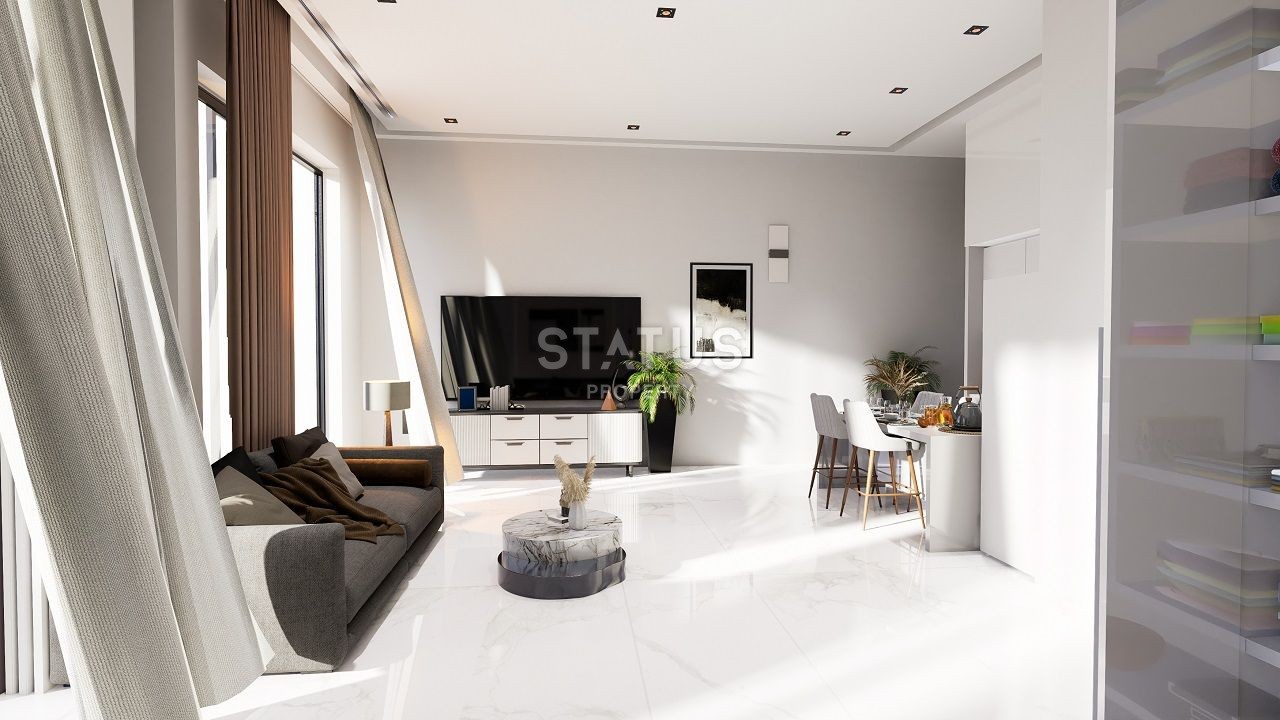 Квартира 1+1 (53 м2) с палисадником  в новом и  роскошном комплексе в Эсентепе фото 5