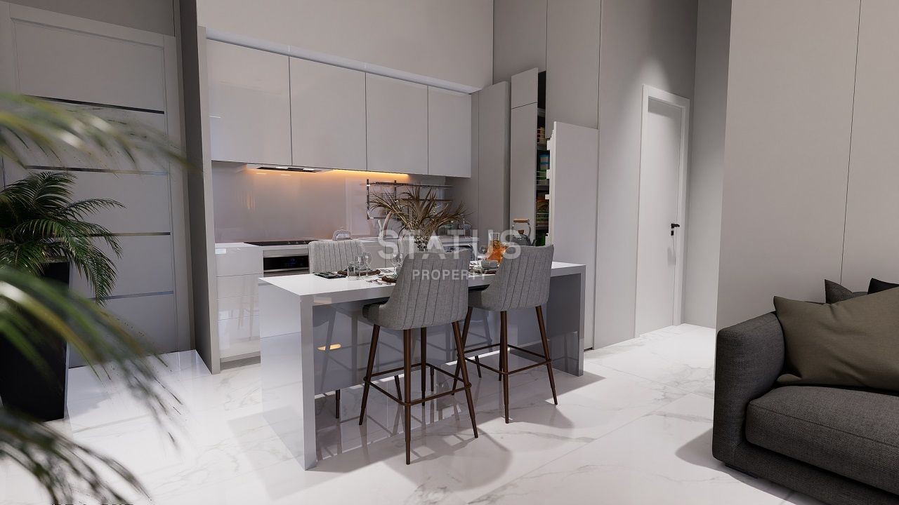 Квартира 1+1 (53 м2) с палисадником  в новом и  роскошном комплексе в Эсентепе фото 9